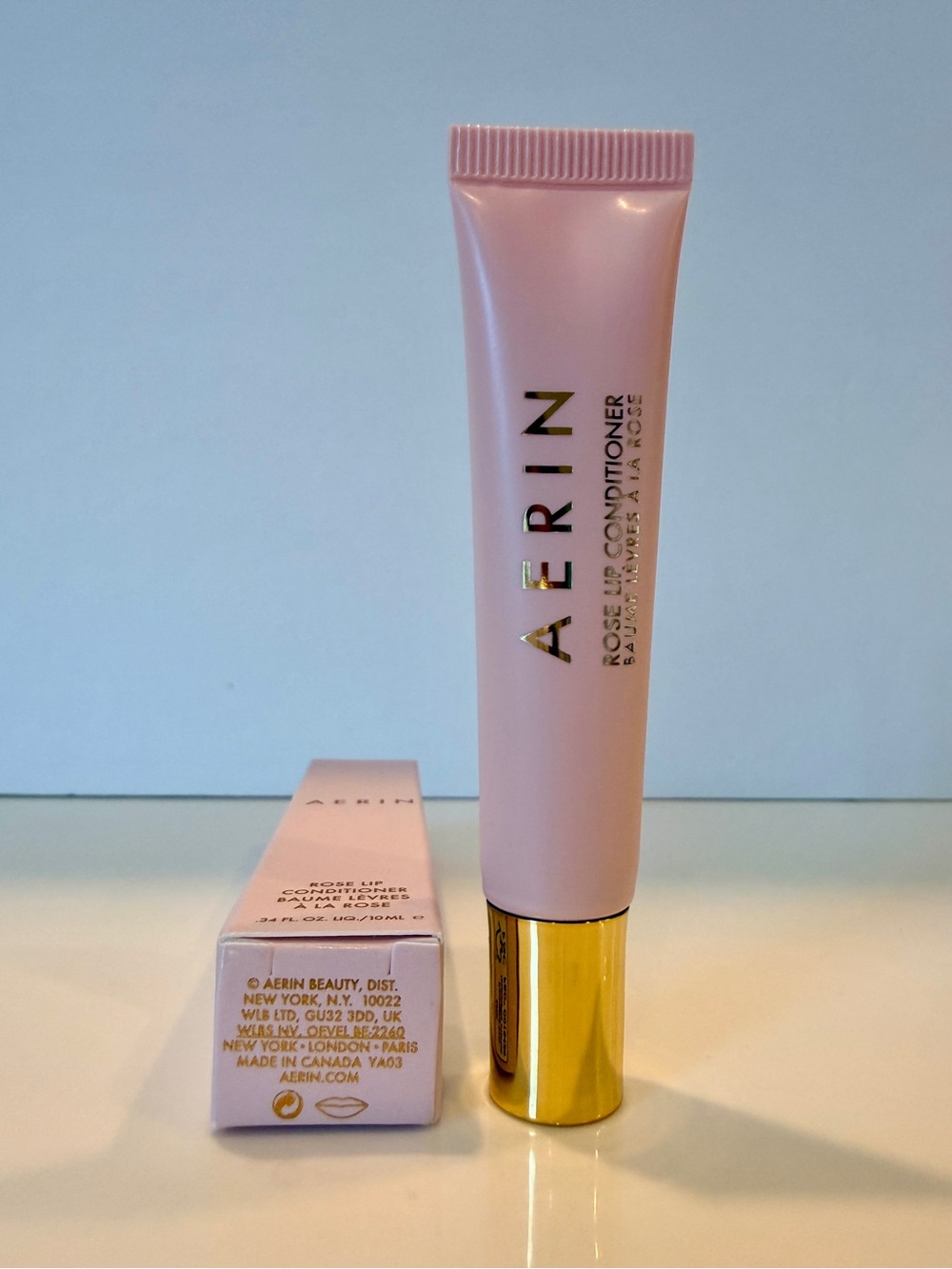 Aerin Rose Lip Conditioner, 01 NUDE, FULL Size 0.34oz / 10mL, NEW IN BOX - Picture 3 of 5